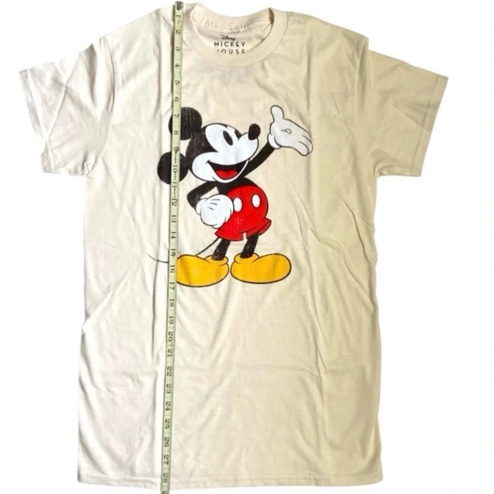 ✨NWT Urban Outfitters Unisex Disney Mickey Mouse Graphic Cream Tee - Picture 2 of 7